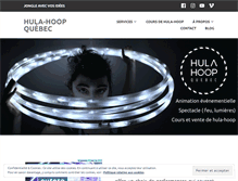 Tablet Screenshot of hulahoopquebec.com